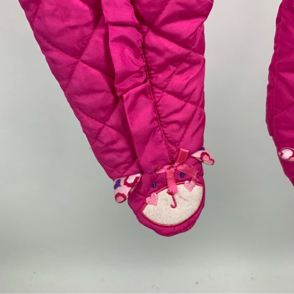 Duck Goose Baby Snow Quilted Padded Hooded Bunting One Piece Snowsuit 3-6 Mo - Picture 4 of 9